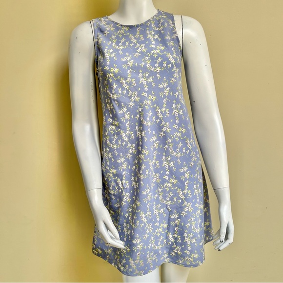 Vintage Floral Mini Dress - Picture 1 of 8